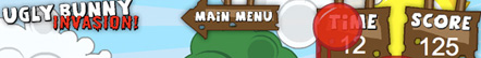 Ugly Bunny Invasion Flash Game